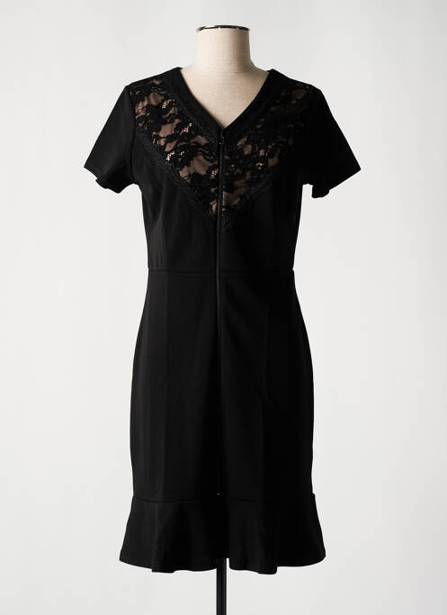 Robe mi-longue noir JUS D'ORANGE pour femme
