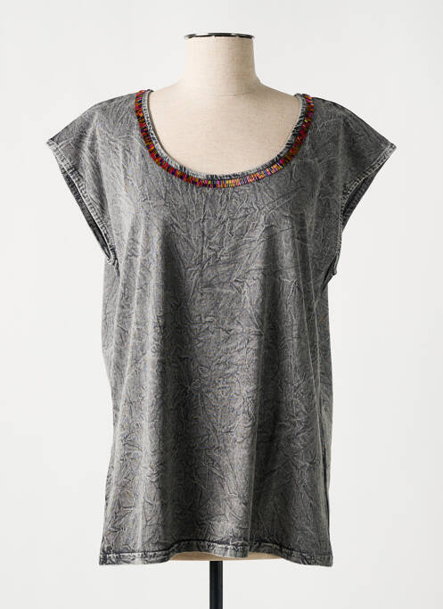 T-shirt gris GOLD & SILVER pour femme