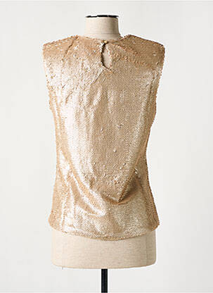 Top sans manche sans manche beige EXQUISS'S femme