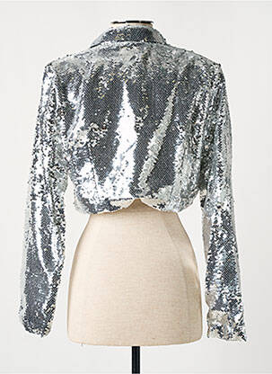 Blazer coupe cintrée argent EXQUISS'S femme