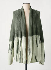 Gilet manches longues vert LAUREN VIDAL pour femme seconde vue