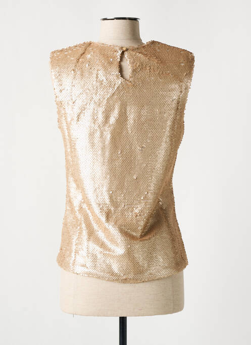 Top sans manche sans manche beige EXQUISS'S femme