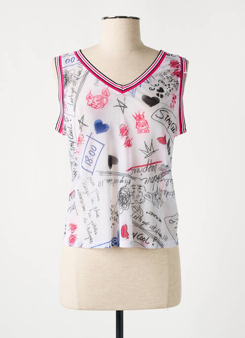 Top blanc MC PLANET pour femme