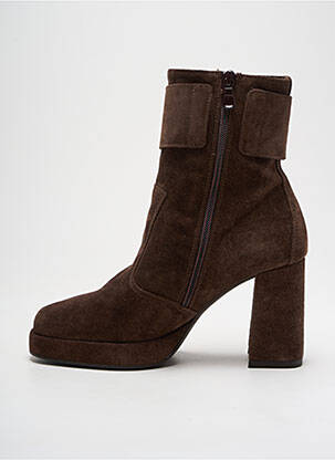Bottines/boots nubuck talon de 7 à 9cm marron NERO GIARDINI femme