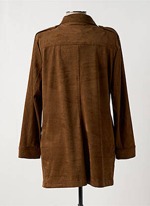 Veste casual coupe droite marron CHRISTINE LAURE femme