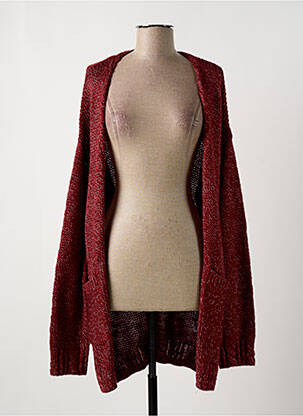 Gilet manches longues manches longues rouge ROXY femme