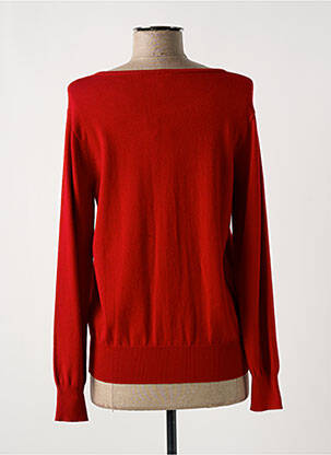 Gilet manches longues fermeture boutonnée sur le devant rouge GEVANA femme