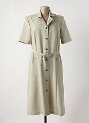 Robe mi-longue beige GEVANA pour femme seconde vue
