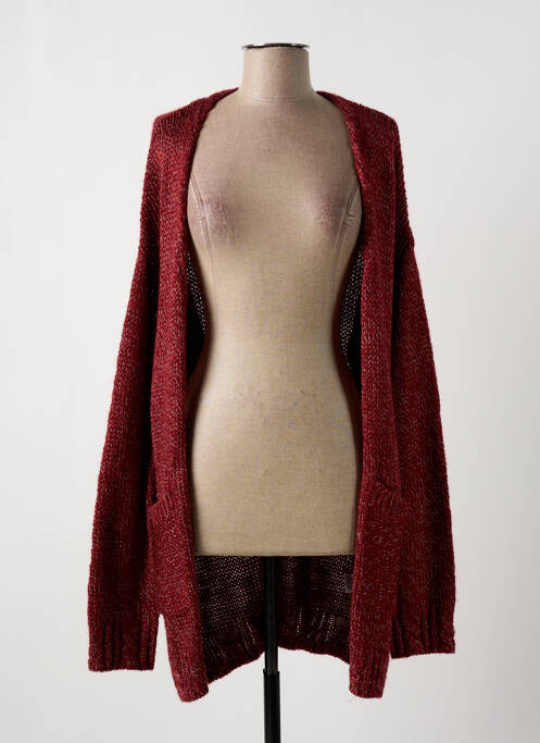 Gilet manches longues manches longues rouge ROXY femme