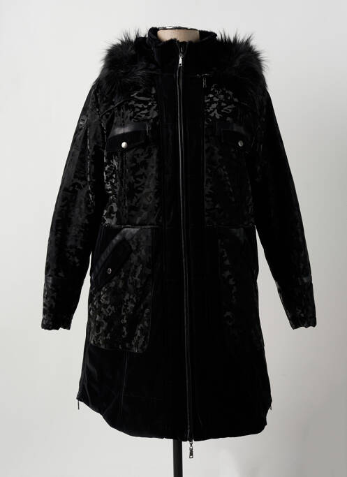 Manteau long noir FRED SABATIER pour femme