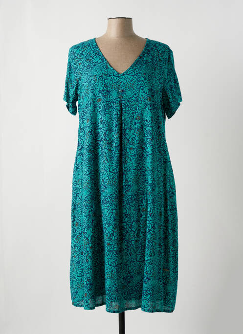 Robe mi-longue bleu AGATHE & LOUISE pour femme