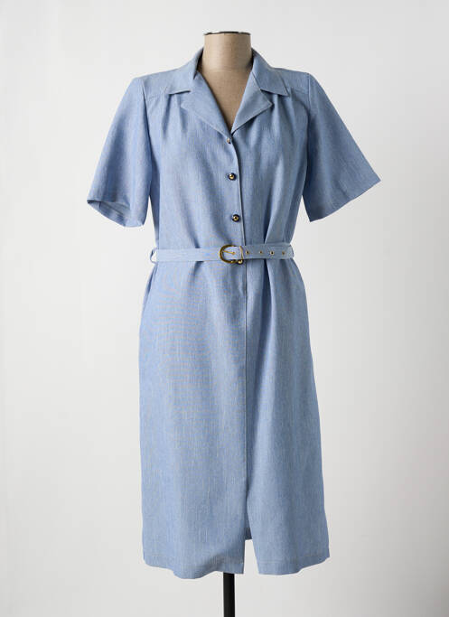 Robe mi-longue bleu MADIANA pour femme