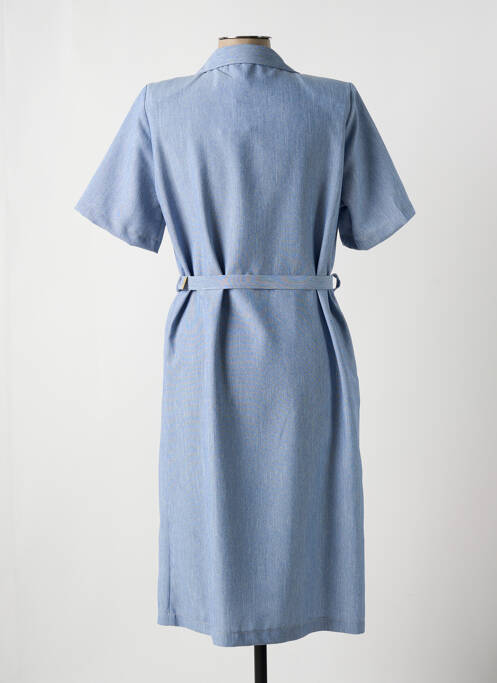 Robe mi-longue bleu MADIANA pour femme