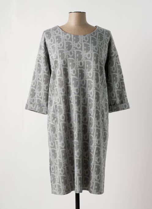 Robe mi-longue gris FRED SABATIER pour femme