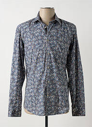 Chemise manches longues manches longues bleu DELAHAYE homme