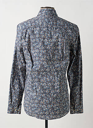 Chemise manches longues manches longues bleu DELAHAYE homme