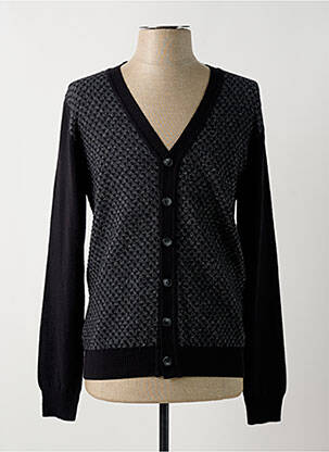 Gilet manches longues col v noir ELLEMME homme