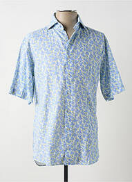 Chemise manches courtes coupe droite bleu ETERNA homme
