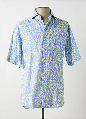 Chemise manches courtes coupe droite bleu ETERNA homme