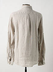 Chemise manches longues beige DELAHAYE pour homme seconde vue