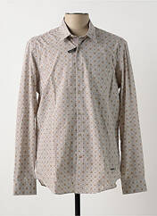 Chemise manches longues beige DELAHAYE pour homme seconde vue