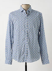 Chemise manches longues bleu DELAHAYE pour homme seconde vue