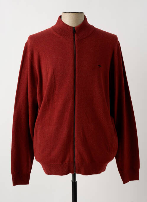 Gilet manches longues rouge FYNCH-HATTON pour homme