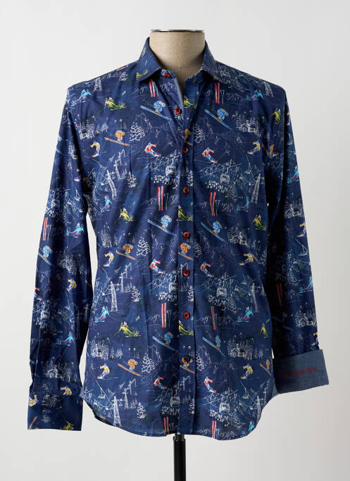 Chemise manches longues bleu A FISH NAMED FRED pour homme