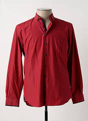 Chemise manches longues rouge CAP 10 TEN pour homme seconde vue