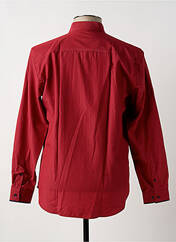 Chemise manches longues rouge CAP 10 TEN pour homme seconde vue