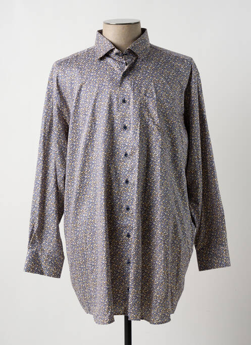 Chemise manches longues bleu ETERNA pour homme