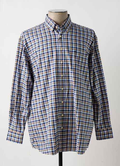 Chemise manches longues bleu FYNCH-HATTON pour homme