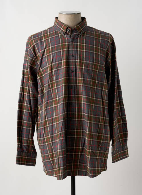Chemise manches longues marron FYNCH-HATTON pour homme
