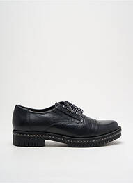 Derbies tissage satiné talon plat jusqu'à 3cm noir TAMARIS femme