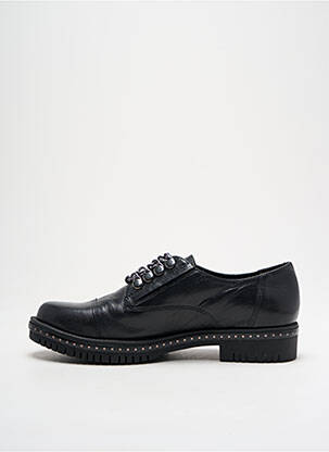 Derbies tissage satiné talon plat jusqu'à 3cm noir TAMARIS femme