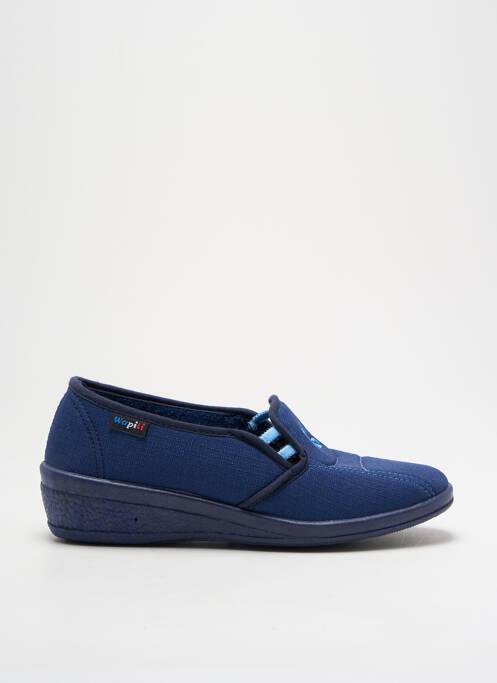 Chaussons/Pantoufles bleu WAPITI pour femme