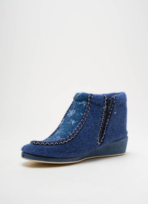 Chaussons/Pantoufles bleu LA CADENA pour femme