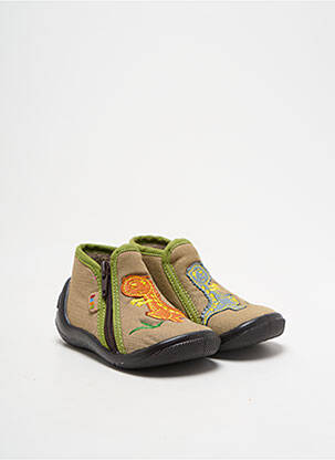 Chaussons/Pantoufles beige BOPY pour garçon