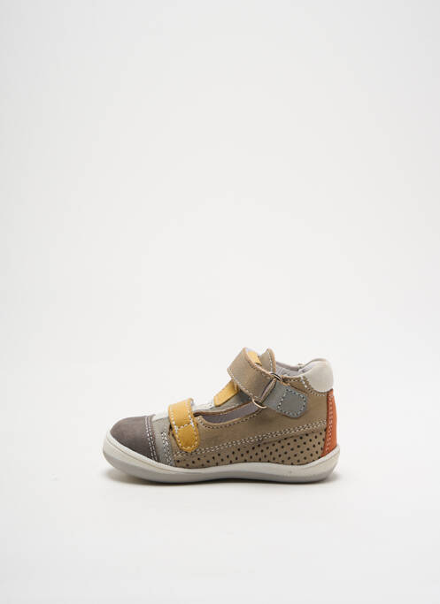 Bottillons fermeture scratch bout rond gris BELLAMY garcon