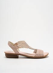 Sandales/Nu pieds rose RIEKER pour femme seconde vue