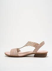 Sandales/Nu pieds rose RIEKER pour femme seconde vue