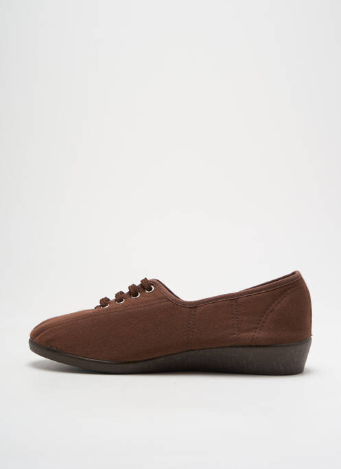 Chaussons/Pantoufles marron LA CADENA pour femme