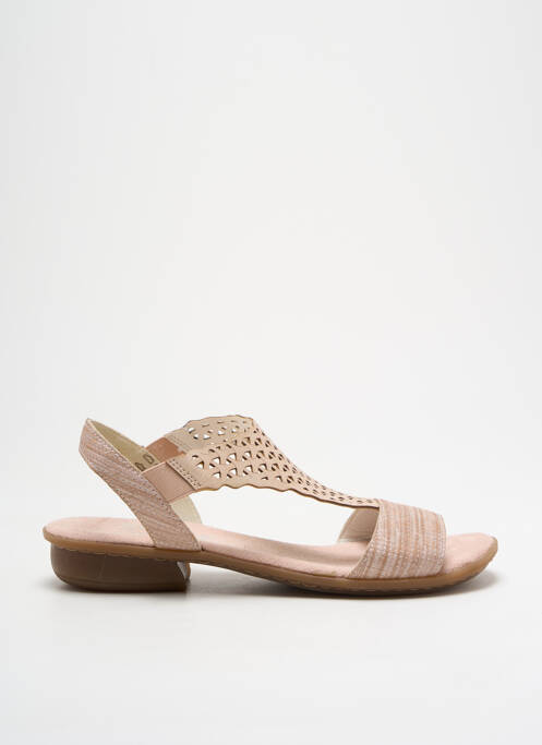 Sandales/Nu pieds rose RIEKER pour femme