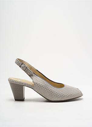 Escarpins fermeture boucle(s) talon de 4 à 6cm gris ARA femme