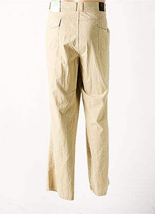 Pantalon droit tissage popeline taille normale beige PETER COFOX femme