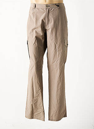 Pantalon large coupe droite taille normale marron COFOX homme