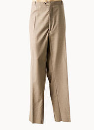 Pantalon droit tissage chiné taille normale marron FRANCOIS DEGASNES homme
