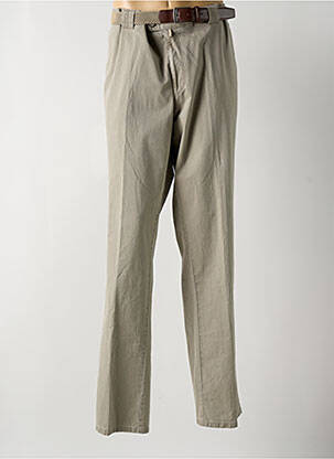 Pantalon droit coupe droite beige MEYER homme