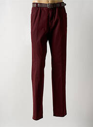 Pantalon droit coupe droite rouge MEYER homme