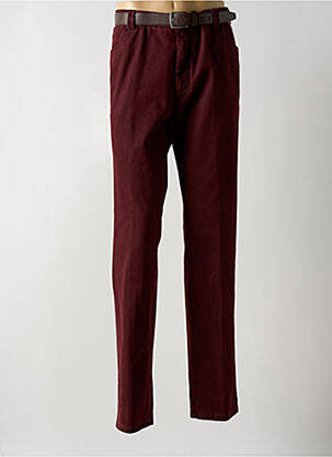 Pantalon droit coupe droite rouge MEYER homme